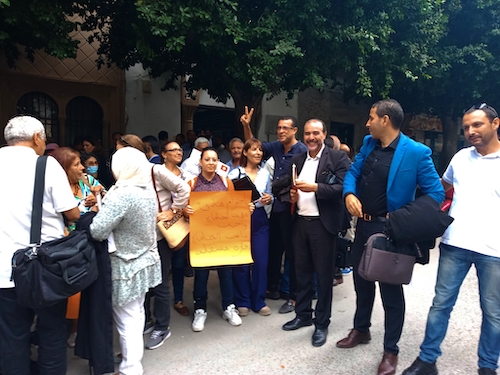 حملة من التضامن الواسع إثر إحالة محامين على أنظار التحقيق في تونس (صور قمر الزمان الخالدي/الترا تونس) 