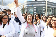 احتجاجات سابقة للأطباء الشبان