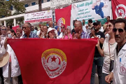 وقفة احتجاجية أعوان الصحة تونس