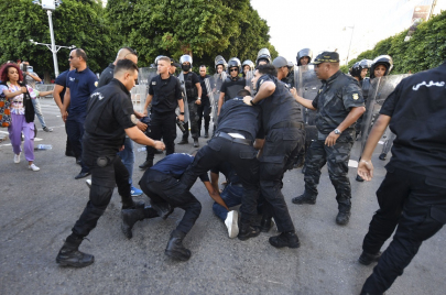 وقفة احتجاجية تونس الأمن التونسي 