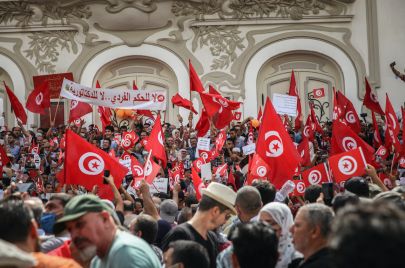 احتجاجات سابقة للمعارضة في تونس