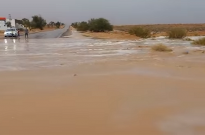 سيلان أودية تطاوين ذهيبة رمادة