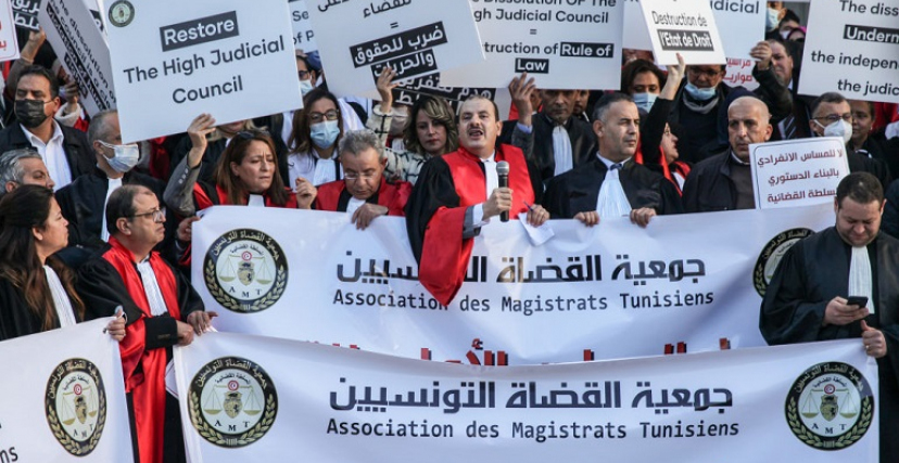 أنس الحمادي جمعية القضاة إضراب 