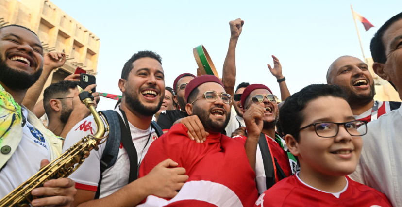 صورة لمشجعي المنتخب التونسي بقطر 