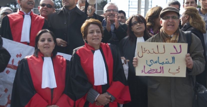 احتجاجات سابقة للقضاة في تونس