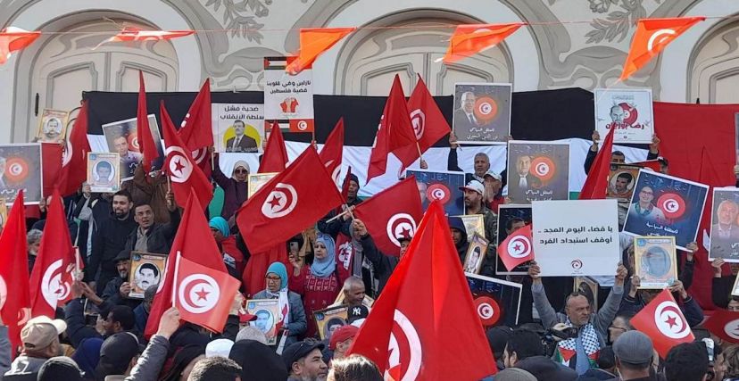 من احتجاجات المعارضة التونسية