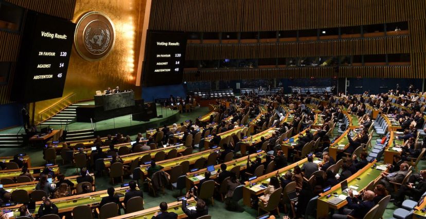 الجمعية العامة للأمم المتحدة تصوت على قرار يخص هدنة في غزة