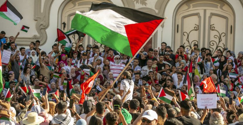 فلسطين تظاهرات تونس