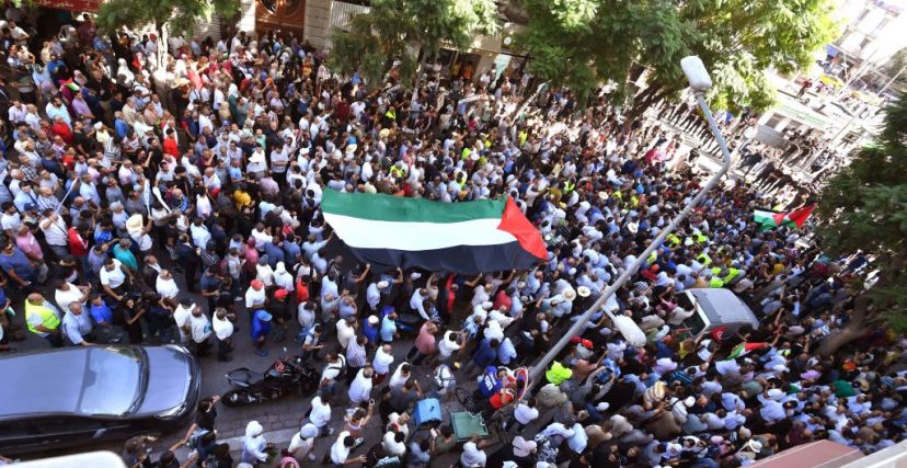 فلسطين وقفة احتجاجية تونس