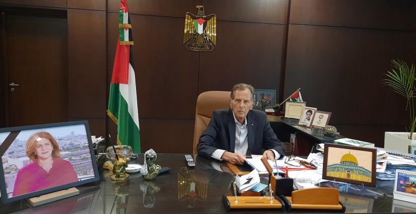سفير فلسطين في تونس هائل الفاهوم خلال حوار مع الترا صوت تونس