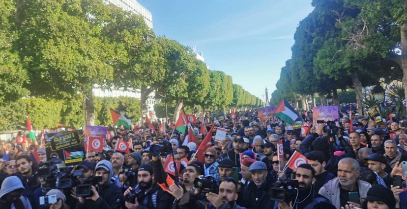 الذكرى 13 الثورة التونسية احتجاجات